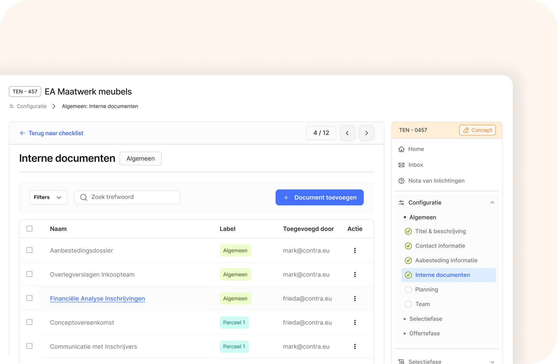 onderhands aanbesteden